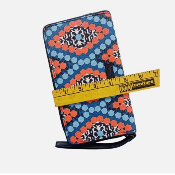 Vera Bradley Womens multicolor Zip ID Card Holder Coin Purse Wallet Rectangular - Picture 4 of 8